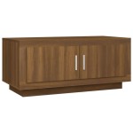 vidaXL Măsuță de cafea, stejar maro, 102x50x45 cm, lemn prelucrat vidaXL Măsuță de cafea, stejar maro, 102x50x45 cm, lemn prelucrat