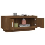 vidaXL Măsuță de cafea, stejar maro, 102x50x45 cm, lemn prelucrat vidaXL Măsuță de cafea, stejar maro, 102x50x45 cm, lemn prelucrat