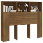 vidaXL Tăblie de pat cu dulap, stejar maro, 120x19x103,5 cm vidaXL Tăblie de pat cu dulap, stejar maro, 120x19x103,5 cm