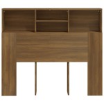 vidaXL Tăblie de pat cu dulap, stejar maro, 120x19x103,5 cm vidaXL Tăblie de pat cu dulap, stejar maro, 120x19x103,5 cm