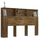 vidaXL Dulap tăblie, Stejar fumuriu, 160x19x103,5 cm
