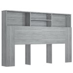 vidaXL Dulap tăblie, gri sonoma, 160x19x103,5 cm vidaXL Dulap tăblie, gri sonoma, 160x19x103,5 cm