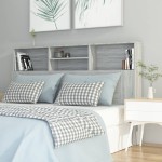 vidaXL Dulap tăblie, gri sonoma, 160x19x103,5 cm vidaXL Dulap tăblie, gri sonoma, 160x19x103,5 cm