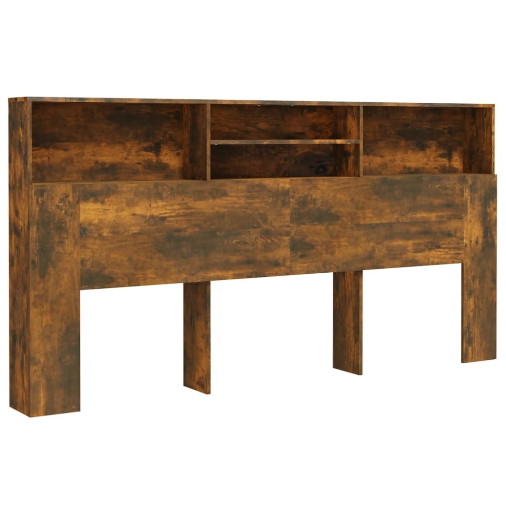 vidaXL Dulap tăblie, Stejar afumat, 200x19x103,5 cm