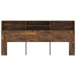 vidaXL Dulap tăblie, Stejar afumat, 220x19x103,5 cm