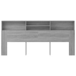 vidaXL Dulap tăblie, gri sonoma, 220x19x103,5 cm