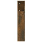 vidaXL Tăblie de pat cu dulap, stejar fumuriu, 220x18,5x104,5 cm