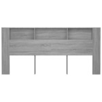 vidaXL Tăblie de pat cu dulap, gri sonoma, 220x18,5x104,5 cm vidaXL Tăblie de pat cu dulap, gri sonoma, 220x18,5x104,5 cm