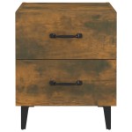 vidaXL Noptiere, 2 buc., stejar fumuriu, 40x35x47,5 cm vidaXL Noptiere, 2 buc., stejar fumuriu, 40x35x47,5 cm