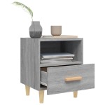 vidaXL Noptiere, 2 buc., gri sonoma, 40x35x47 cm vidaXL Noptiere, 2 buc., gri sonoma, 40x35x47 cm