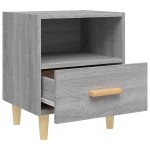 vidaXL Noptiere, 2 buc., gri sonoma, 40x35x47 cm vidaXL Noptiere, 2 buc., gri sonoma, 40x35x47 cm