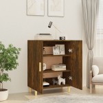vidaXL Servantă, stejar fumuriu, 70x34x90 cm, lemn prelucrat