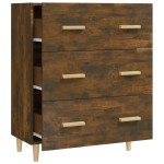vidaXL Servantă, stejar fumuriu, 70x34x90 cm, lemn prelucrat