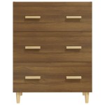 vidaXL Servantă, stejar maro, 70x34x90 cm, lemn prelucrat