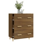 vidaXL Servantă, stejar maro, 70x34x90 cm, lemn prelucrat