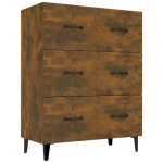 vidaXL Dulap, stejar fumuriu, 69,5x34x90 cm, lemn compozit
