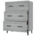 vidaXL Dulap, gri sonoma, 69,5x34x90 cm, lemn compozit