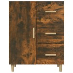 vidaXL Dulap, stejar fumuriu, 69,5x34x90 cm, lemn compozit