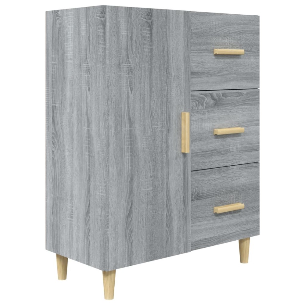 vidaXL Dulap, gri sonoma, 69,5x34x90 cm, lemn compozit