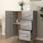 vidaXL Dulap, gri sonoma, 69,5x34x90 cm, lemn compozit