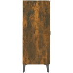 vidaXL Dulap, stejar fumuriu, 69,5x34x90 cm, lemn compozit