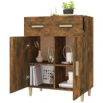 vidaXL Servantă, stejar fumuriu, 69,5x34x89 cm, lemn prelucrat