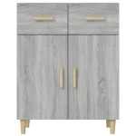 vidaXL Servantă, gri sonoma, 69,5x34x89 cm, lemn prelucrat vidaXL Servantă, gri sonoma, 69,5x34x89 cm, lemn prelucrat