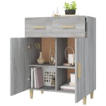 vidaXL Servantă, gri sonoma, 69,5x34x89 cm, lemn prelucrat vidaXL Servantă, gri sonoma, 69,5x34x89 cm, lemn prelucrat