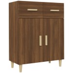 vidaXL Servantă, stejar maro, 69,5x34x89 cm, lemn prelucrat