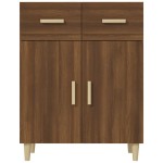 vidaXL Servantă, stejar maro, 69,5x34x89 cm, lemn prelucrat