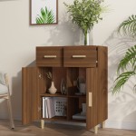 vidaXL Servantă, stejar maro, 69,5x34x89 cm, lemn prelucrat