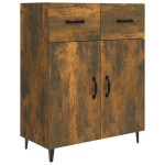 vidaXL Dulap, stejar fumuriu, 69,5x34x90 cm, lemn compozit