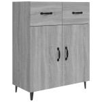 vidaXL Dulap, gri sonoma, 69,5x34x90 cm, lemn compozit vidaXL Dulap, gri sonoma, 69,5x34x90 cm, lemn compozit
