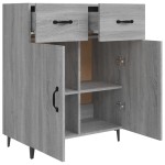 vidaXL Dulap, gri sonoma, 69,5x34x90 cm, lemn compozit vidaXL Dulap, gri sonoma, 69,5x34x90 cm, lemn compozit
