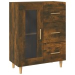 vidaXL Dulap, stejar fumuriu, 69,5x34x90 cm, lemn compozit