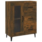 vidaXL Dulap, stejar fumuriu, 69,5x34x90 cm, lemn compozit