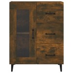 vidaXL Dulap, stejar fumuriu, 69,5x34x90 cm, lemn compozit