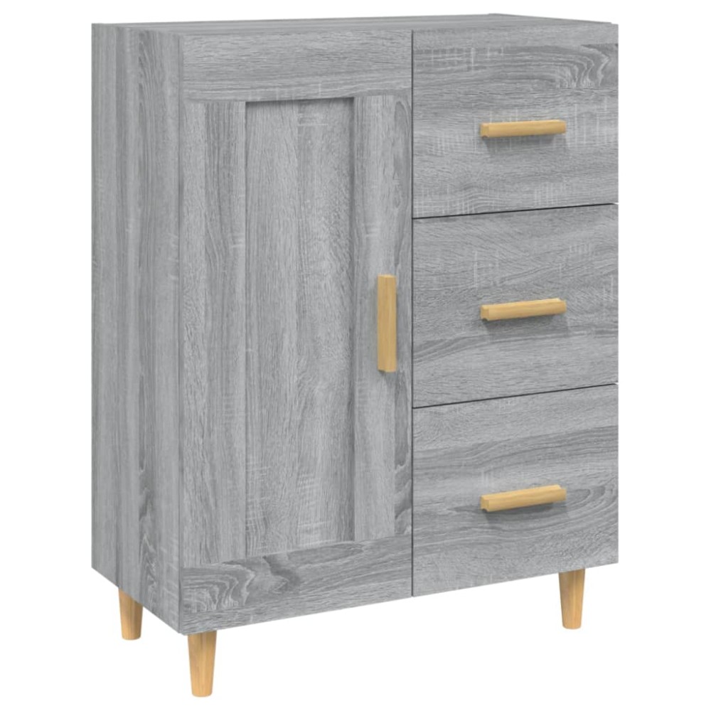 vidaXL Dulap, gri sonoma, 69,5x34x90 cm, lemn compozit