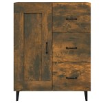 vidaXL Dulap, stejar fumuriu, 69,5x34x90 cm, lemn compozit