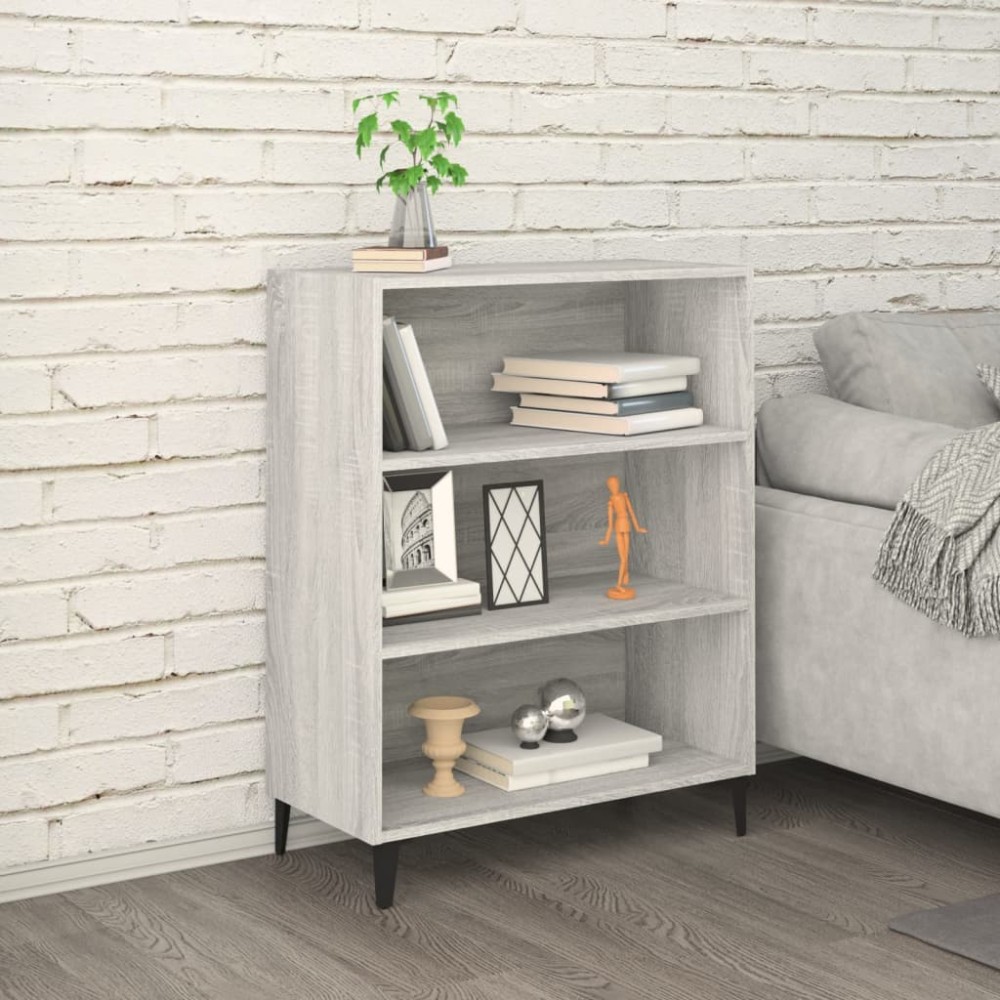 vidaXL Servantă, gri sonoma, 69,5x32,5x90 cm, lemn prelucrat