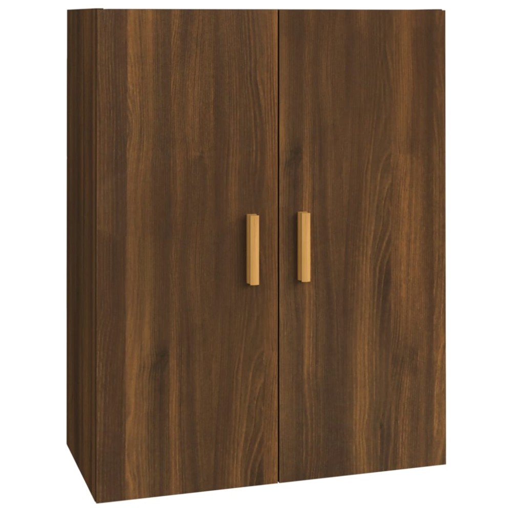 vidaXL Dulap de perete suspendat, stejar maro, 69,5x34x90 cm