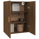 vidaXL Dulap de perete suspendat, stejar maro, 69,5x34x90 cm