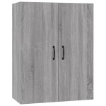 vidaXL Dulap suspendat, gri sonoma, 69,5x34x90 cm, lemn prelucrat vidaXL Dulap suspendat, gri sonoma, 69,5x34x90 cm, lemn prelucrat
