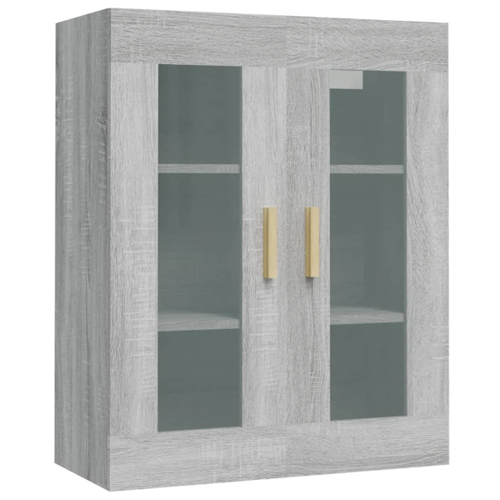 vidaXL Dulap de perete suspendat, gri sonoma, 69,5x34x90 cm