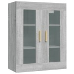 vidaXL Dulap de perete suspendat, gri sonoma, 69,5x34x90 cm vidaXL Dulap de perete suspendat, gri sonoma, 69,5x34x90 cm