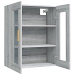 vidaXL Dulap de perete suspendat, gri sonoma, 69,5x34x90 cm vidaXL Dulap de perete suspendat, gri sonoma, 69,5x34x90 cm