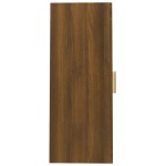 vidaXL Dulap de perete suspendat, stejar maro, 69,5x34x90 cm