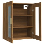 vidaXL Dulap de perete suspendat, stejar maro, 69,5x34x90 cm