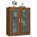 vidaXL Dulap de perete suspendat, stejar maro, 69,5x34x90 cm