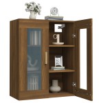 vidaXL Dulap de perete suspendat, stejar maro, 69,5x34x90 cm